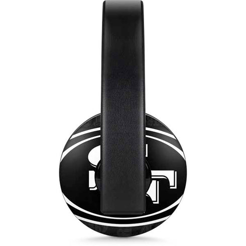 NFL San Franciso 49ers Black & White PlayStation 4 Gold Wireless Headset Skin