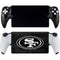 NFL San Franciso 49ers Black & White PlayStation Portal Remote Player Skin