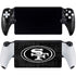 NFL San Franciso 49ers Black & White PlayStation Portal Remote Player Skin