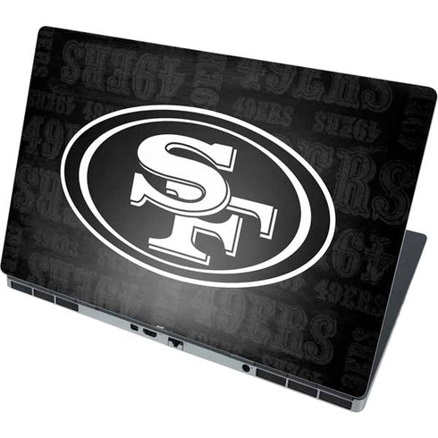 NFL San Franciso 49ers Black & White Dell Precision Skin
