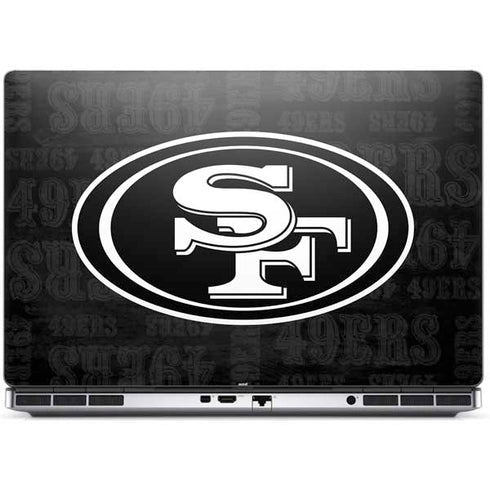 NFL San Franciso 49ers Black & White Dell Precision Skin