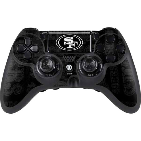 NFL San Franciso 49ers Black & White PlayStation PS4 Skins