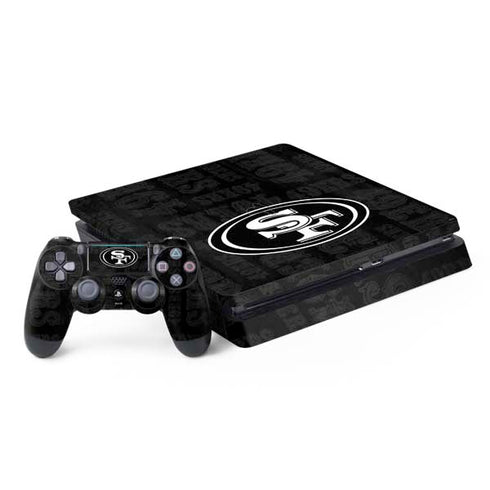 NFL San Franciso 49ers Black & White PlayStation PS4 Skins