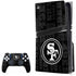 NFL San Franciso 49ers Black & White PS5 Pro Disk Bundle Skin