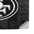 NFL San Franciso 49ers Black & White PS5 Pro Disk Console Skin