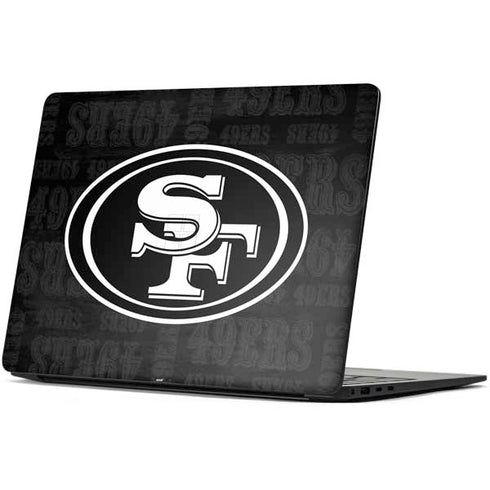 NFL San Franciso 49ers Black & White Surface Laptop 7 13.8in Skin