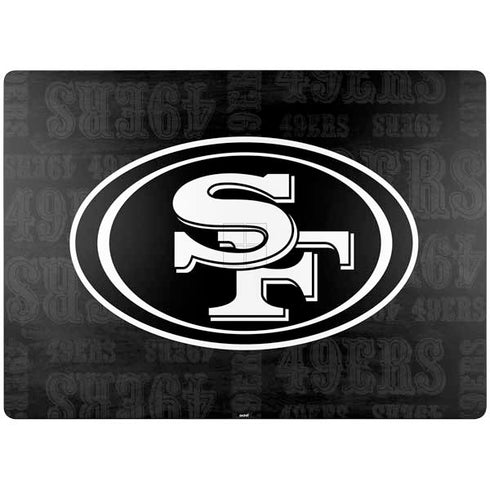 NFL San Franciso 49ers Black & White Surface Laptop 7 13.8in Skin