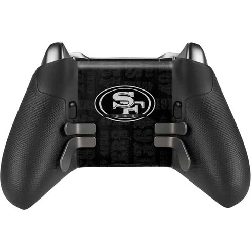 NFL San Franciso 49ers Black & White Xbox Elite Wireless Controller Series 2 Skin