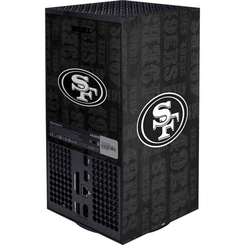 NFL San Franciso 49ers Black & White Xbox Series X Bundle Skin