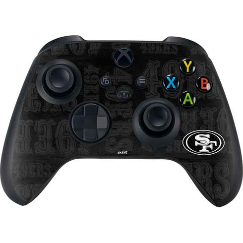 NFL San Franciso 49ers Black & White Xbox Series X Skins