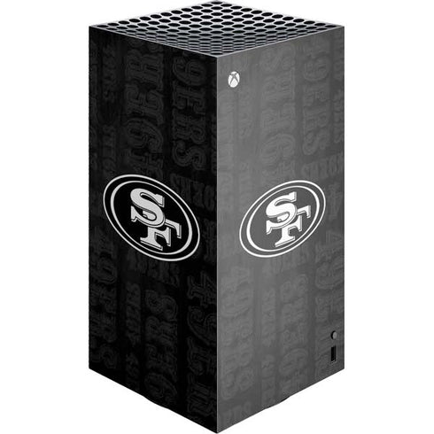 NFL San Franciso 49ers Black & White Xbox Series X Skins