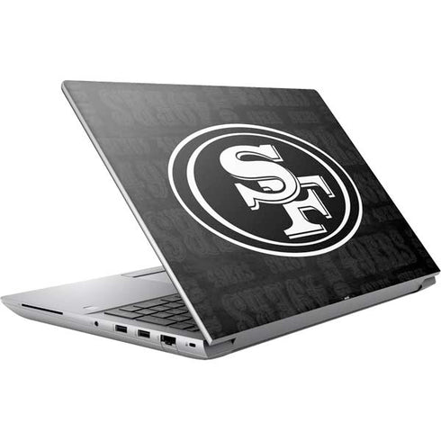 NFL San Franciso 49ers Black & White HP ZBook Fury 16 G10 Skin