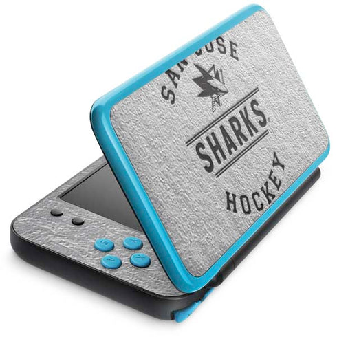 NHL San Jose Sharks Black Text Nintendo Skins