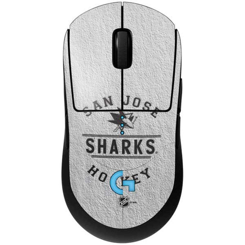 NHL San Jose Sharks Black Text G Pro Wireless Gaming Mouse Skin