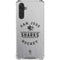 NHL San Jose Sharks Black Text Galaxy A17 Clear Case