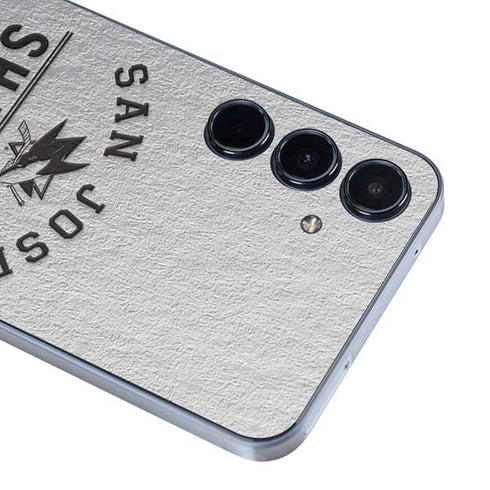 NHL San Jose Sharks Black Text Galaxy A35 5G Skin