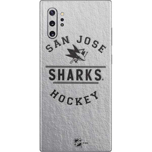 NHL San Jose Sharks Black Text Galaxy Note 10 Plus Skin