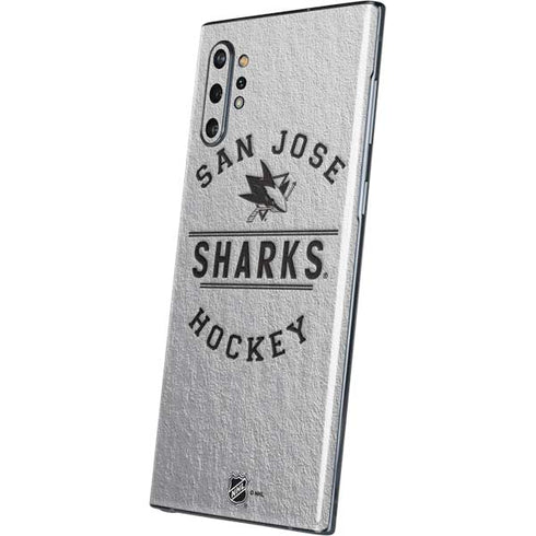NHL San Jose Sharks Black Text Galaxy Note 10 Plus Skin
