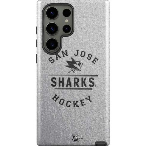 NHL San Jose Sharks Black Text Galaxy S23 Ultra Pro Case