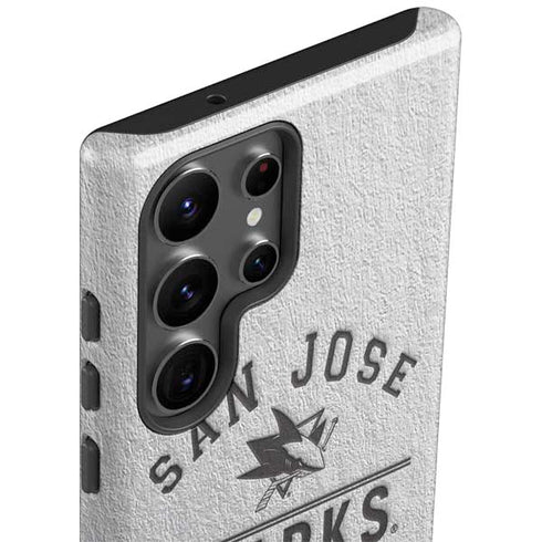 NHL San Jose Sharks Black Text Galaxy S23 Ultra Pro Case