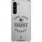 NHL San Jose Sharks Black Text Galaxy S24 FE Clear Case