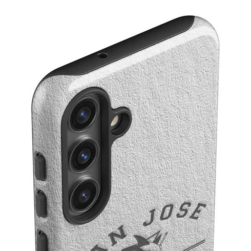 NHL San Jose Sharks Black Text Galaxy S25 Impact Case
