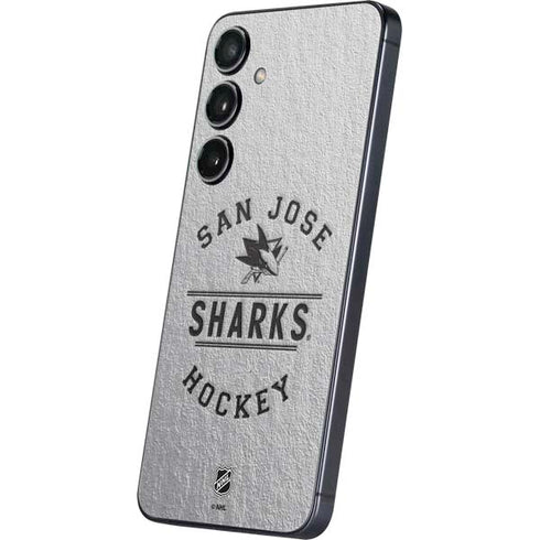 NHL San Jose Sharks Black Text Galaxy S25 Skin