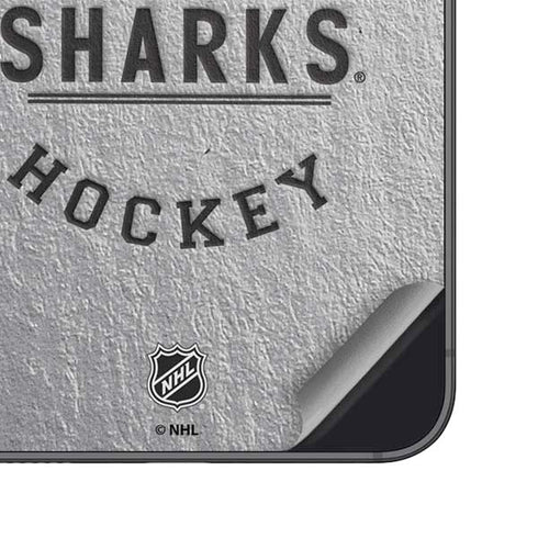 NHL San Jose Sharks Black Text Galaxy S25 Skin