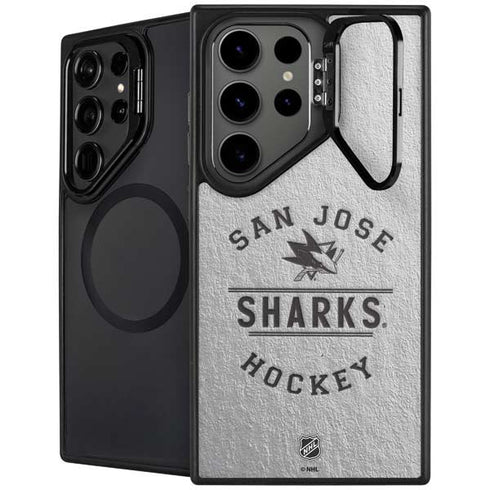 NHL San Jose Sharks Black Text Galaxy Cases