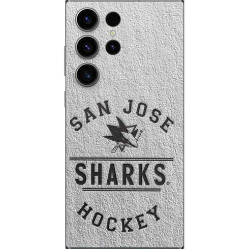 NHL San Jose Sharks Black Text Galaxy S24 Ultra Skin