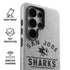 NHL San Jose Sharks Black Text Galaxy S26 Ultra Impact Case