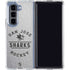 NHL San Jose Sharks Black Text Galaxy Z Fold5 5G Clear Case