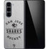 NHL San Jose Sharks Black Text Galaxy Z Fold5 5G Skin