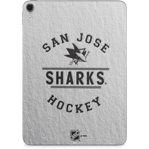 NHL San Jose Sharks Black Text Apple iPad Pro Skin