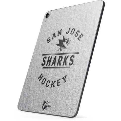 NHL San Jose Sharks Black Text Apple iPad Pro Skin