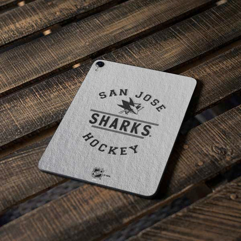 NHL San Jose Sharks Black Text Apple iPad Pro Skin