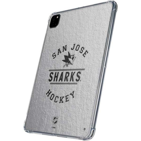 NHL San Jose Sharks Black Text iPad Pro 11in (2024) Clear Case