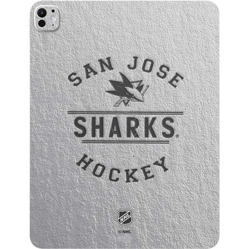 NHL San Jose Sharks Black Text iPad Pro 13in M4 (2024) Skin