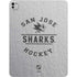 NHL San Jose Sharks Black Text iPad Pro 13in M4 (2024) Skin