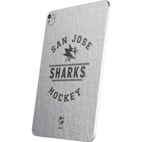 NHL San Jose Sharks Black Text iPad Pro 13in M4 (2024) Skin