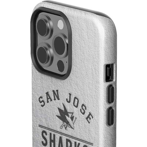 NHL San Jose Sharks Black Text iPhone 15 Pro Impact Case