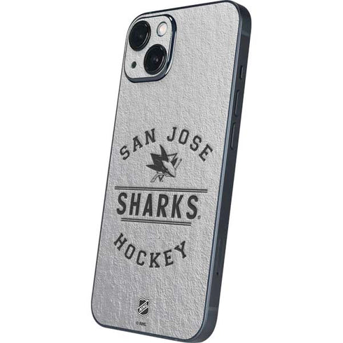 NHL San Jose Sharks Black Text iPhone 15 Skin