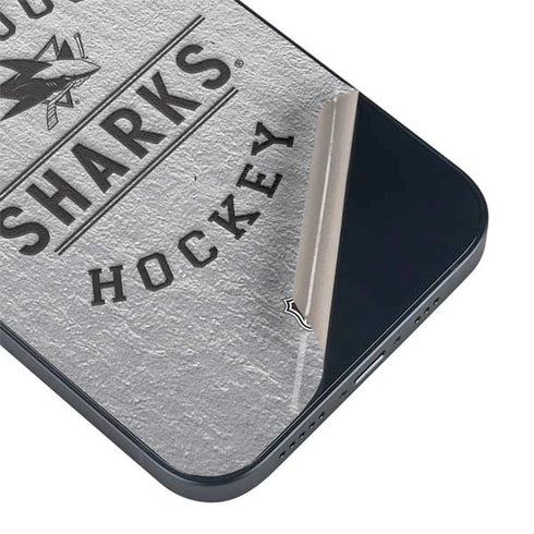 NHL San Jose Sharks Black Text iPhone 15 Skin