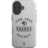 NHL San Jose Sharks Black Text iPhone 16 Impact Case