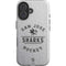 NHL San Jose Sharks Black Text iPhone 16 Plus Impact Case
