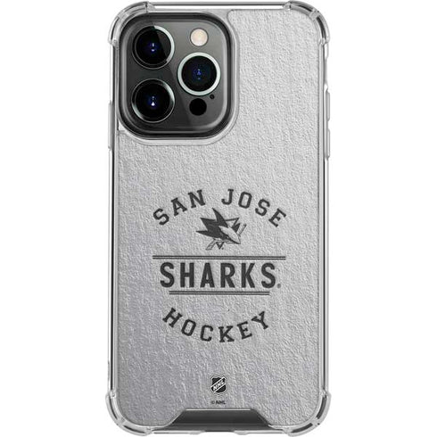 NHL San Jose Sharks Black Text iPhone 16 Pro Clear Case