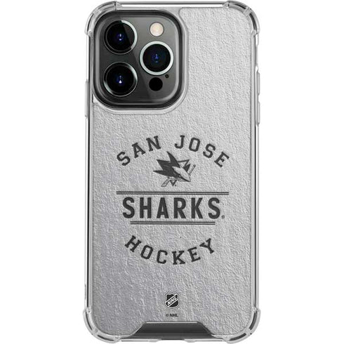 NHL San Jose Sharks Black Text iPhone 16 Pro Max Clear Case