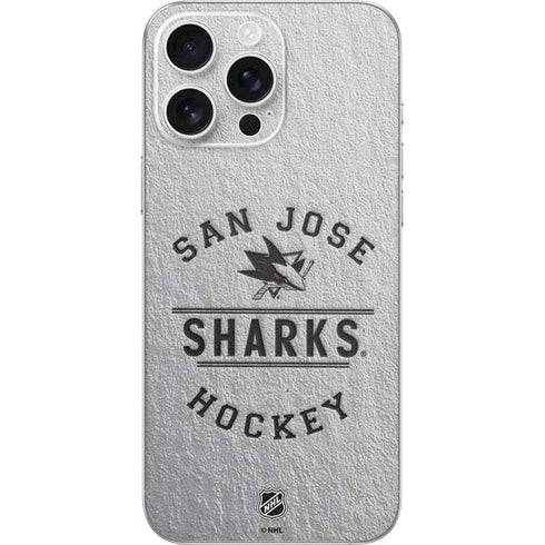 NHL San Jose Sharks Black Text iPhone 16 Pro Max Skin