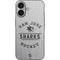 NHL San Jose Sharks Black Text iPhone 16 Skin