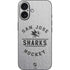 NHL San Jose Sharks Black Text iPhone 16 Skin